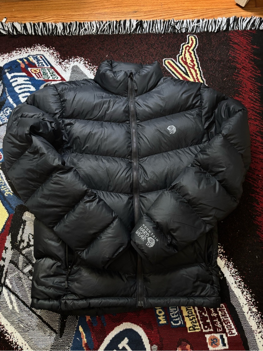 mountain hardwear Puffer Jacket Duck Down Men’s Size Small Black